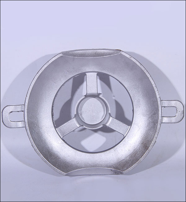 Three-Leaf Aluminum Sand Cast Cover - Circular cover with tri-leaf design and central shaft