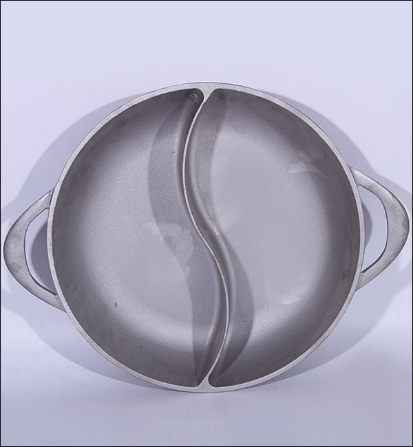 Aluminum Sand Cast Divider Disc - Dual-chamber disc with S-shaped partition